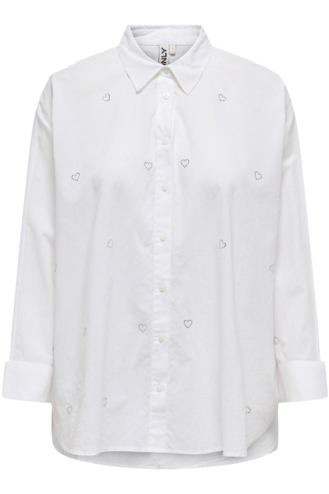 Only onlnew lina grace ls emb shirt noos